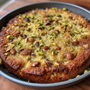 Pistachio Ricotta Breakfast Cookie Skillet
