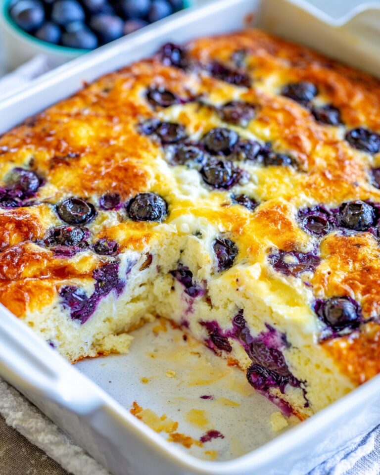Blueberry Cottage Cheese Breakfast Bake – A Creamy, Protein-Packed Morning Delight!