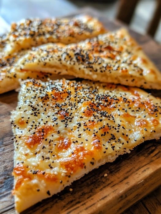 Sourdough Discard Everything Bagel Flatbread
