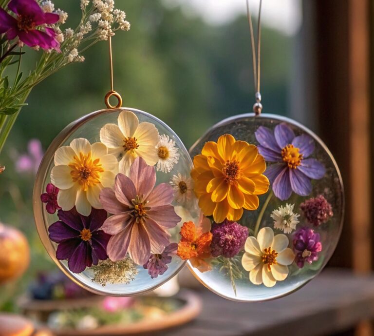 Clear Glue Flower Suncatchers: Turn Sunlight Into Art!