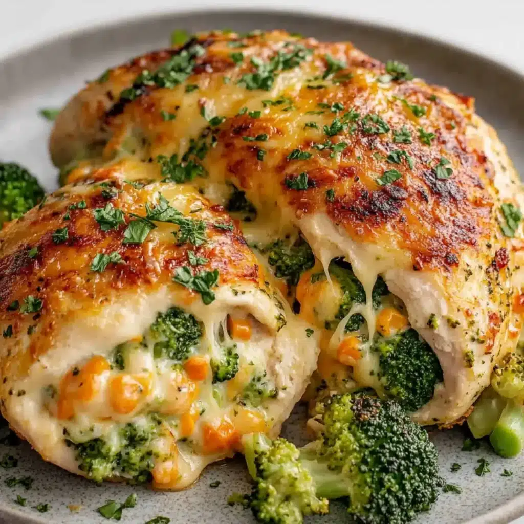 Broccoli and Cheese Stuffed Chicken