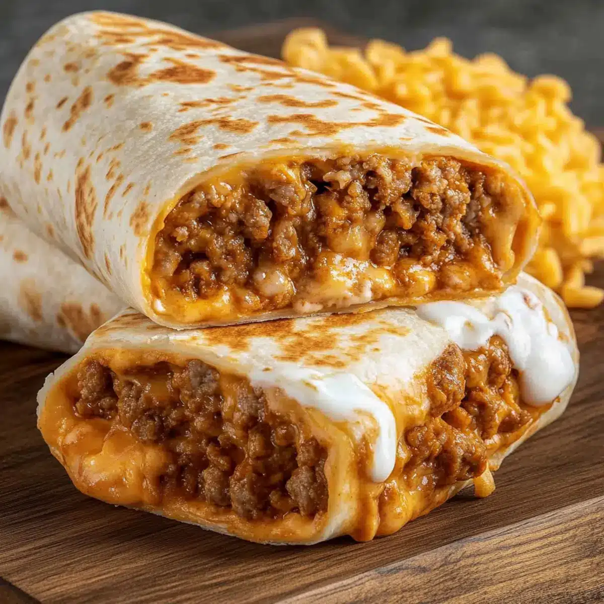 Cheesy Taco Bell Quesarito