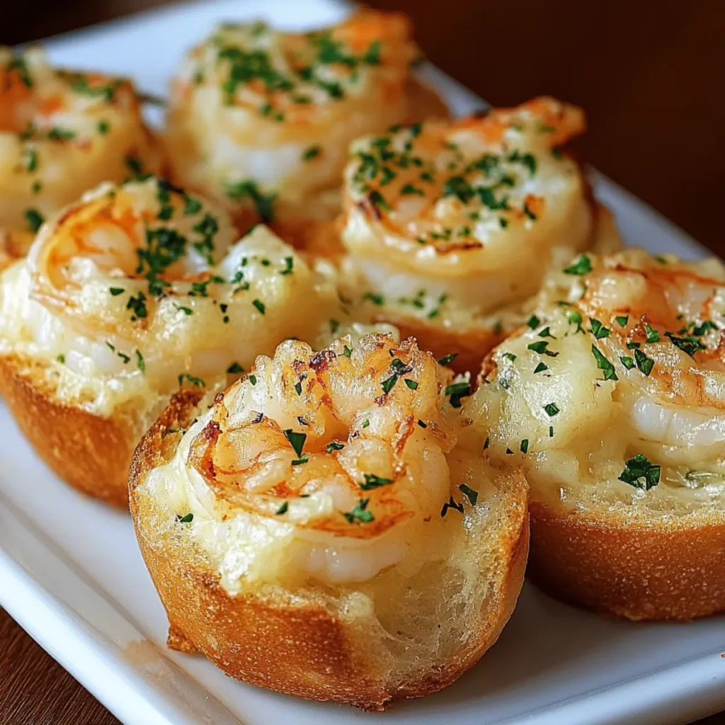 Crabby Shrimp Garlic Bread Bombs