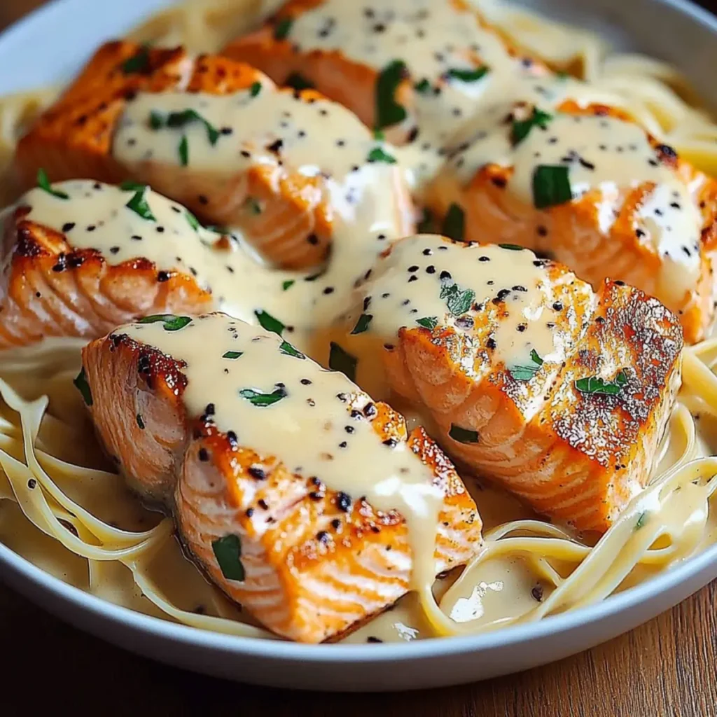 Creamy Garlic Salmon Dish