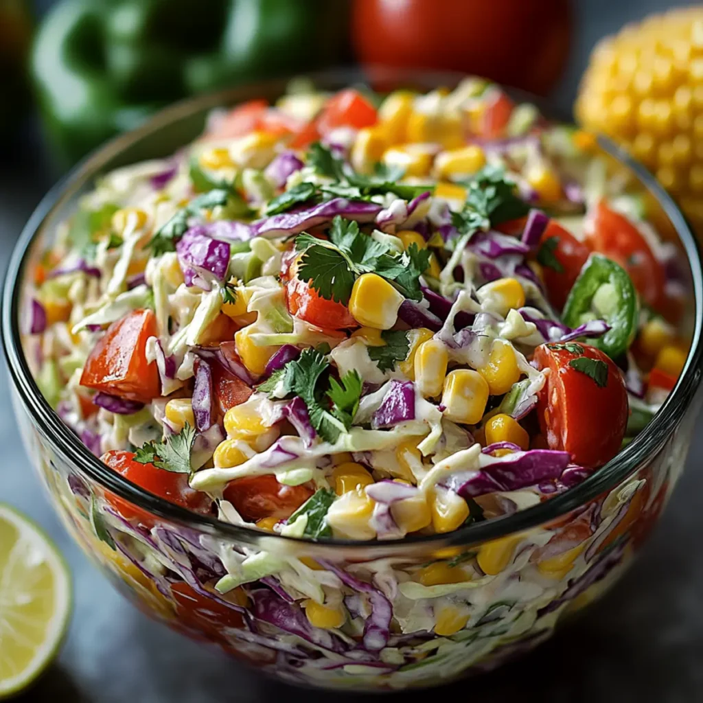 Mexican Coleslaw Tomato Corn