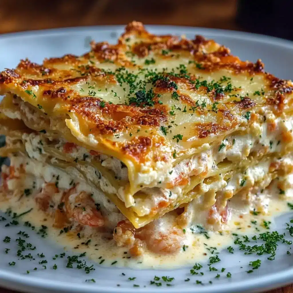 Seafood Lasagna with Shrimp & Crab