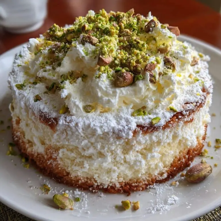 Easy Lemon Pistachio Ricotta Cloud Cake