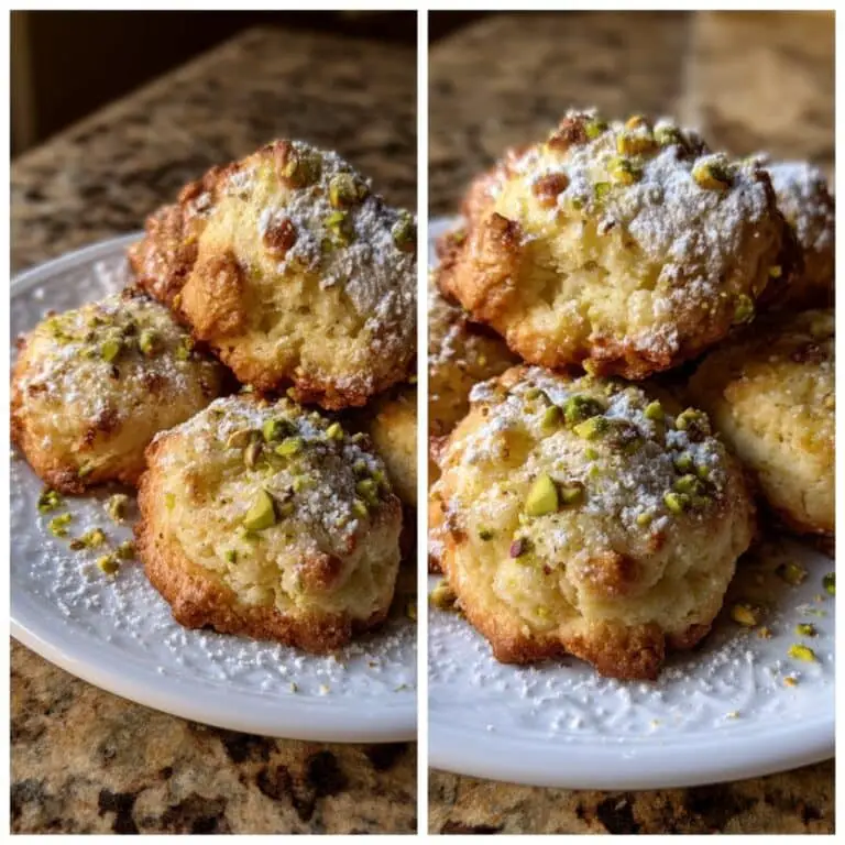 Soft Pistachio Ricotta Pillow Cookies – Melt-in-Your-Mouth Bliss 💚
