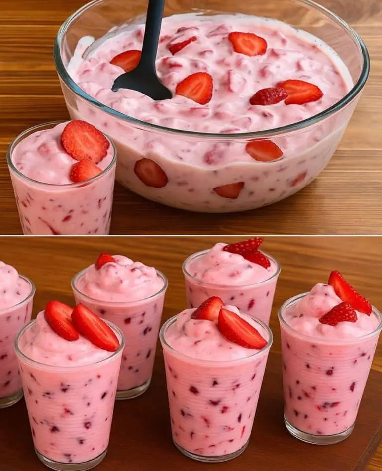 2-Minute Strawberry Yogurt Dessert (Light, Fresh & Guilt-Free!)