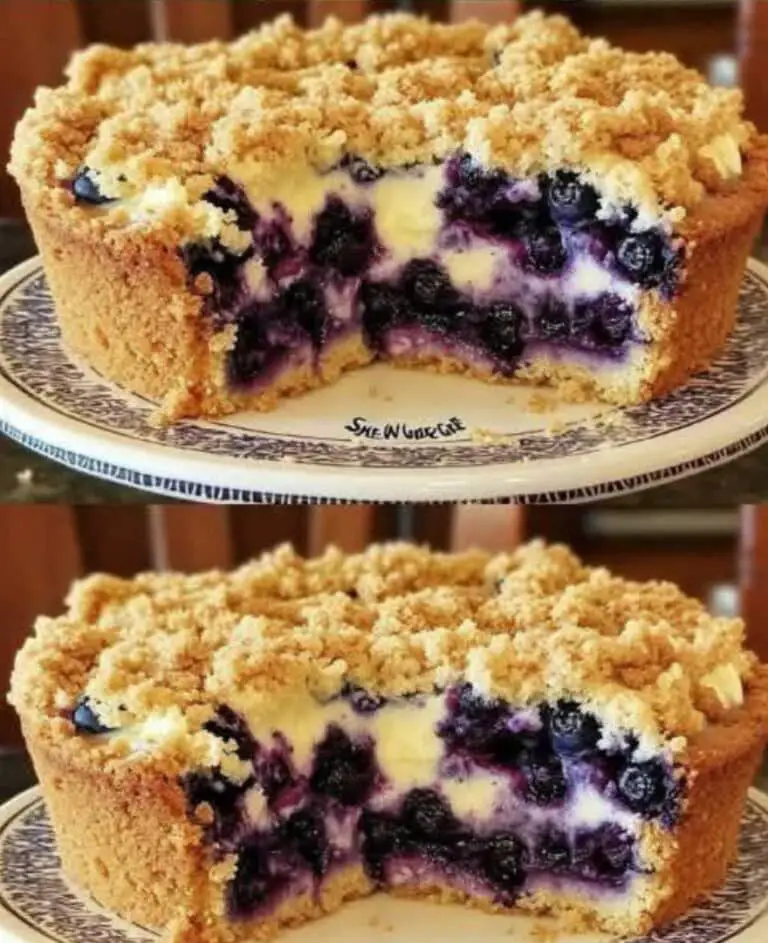 Sherry’s Blueberry Cream Cheese Crumb Cake