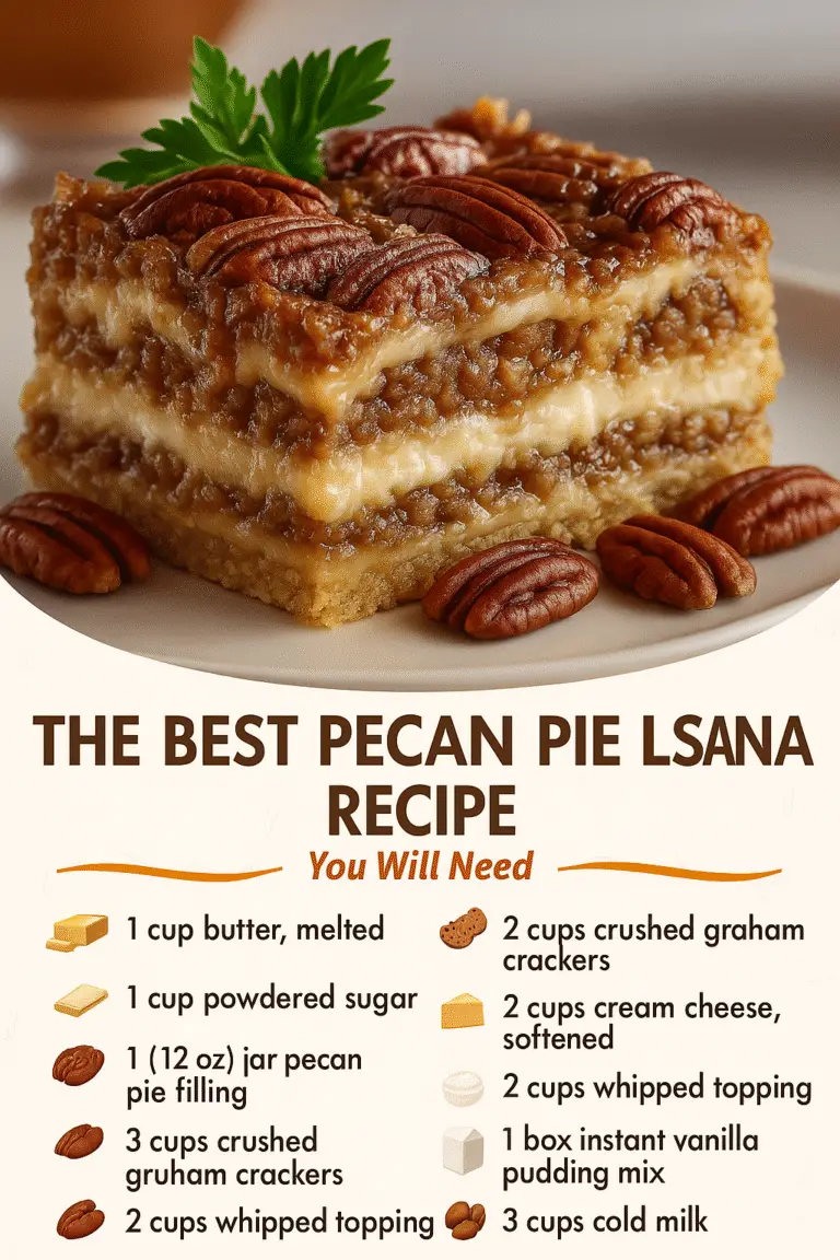 The Best Pecan Pie Lasagna Recipe – A Sweetly Layered Twist on a Southern Classic