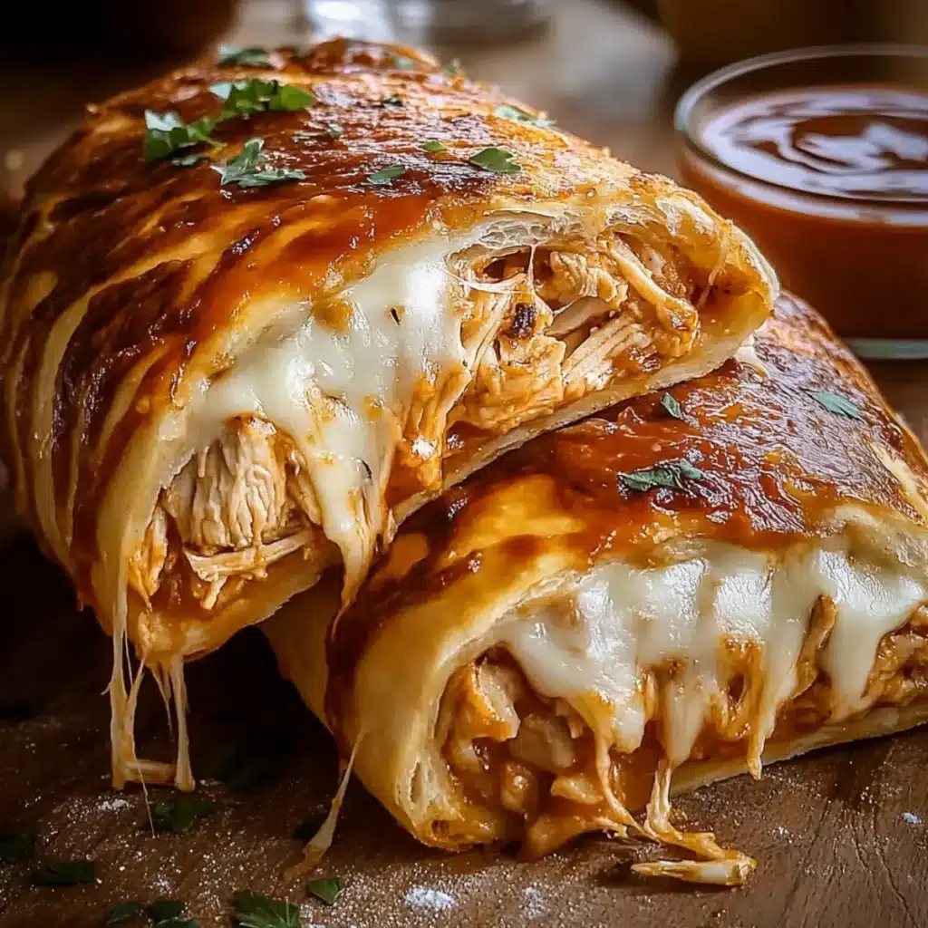BBQ Chicken Cheese Stromboli