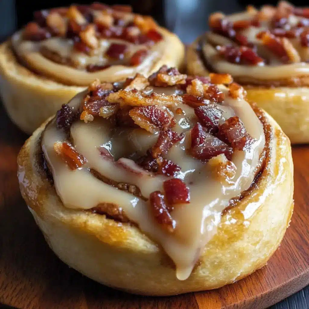 Bourbon Maple Bacon Cinnamon Rolls