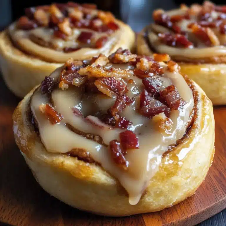 Bourbon Maple Bacon Cinnamon Rolls