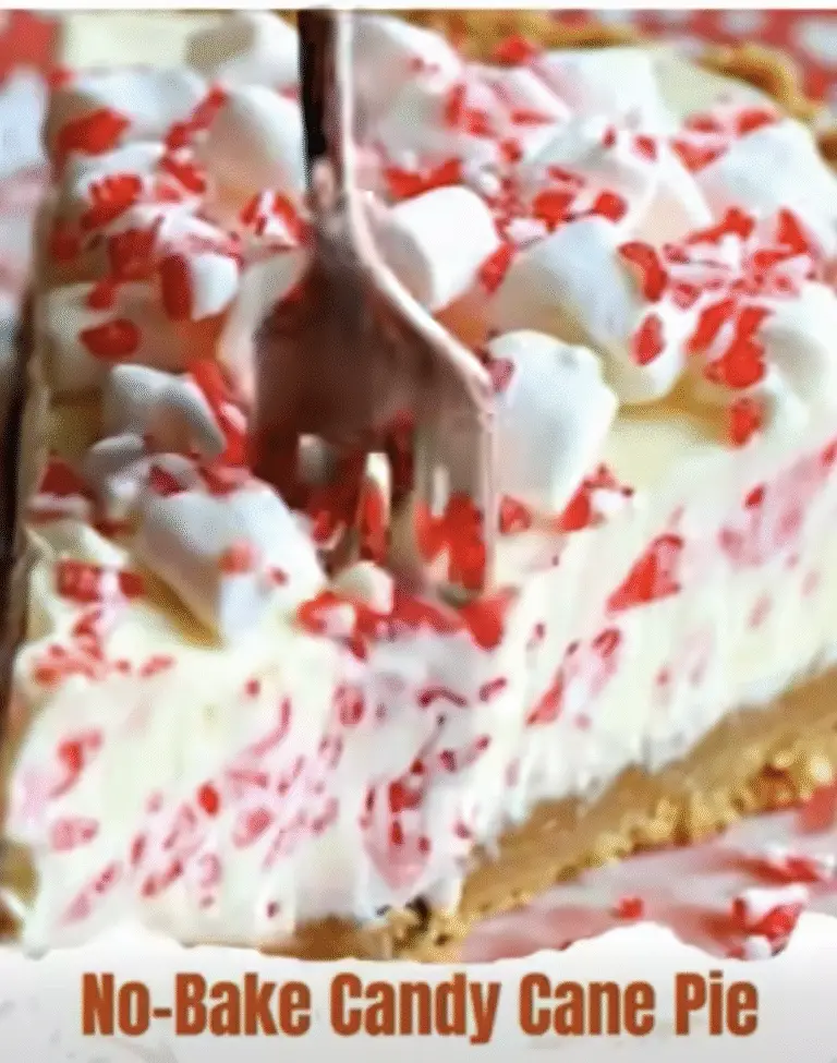 🎄❄️ No-Bake Candy Cane Pie – A Creamy, Minty Holiday Dream!
