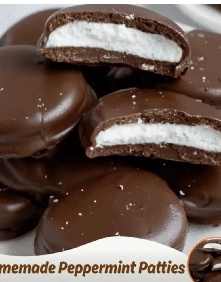 🍬 Homemade Peppermint Patties – Cool, Creamy, and Dipped in Chocolate!