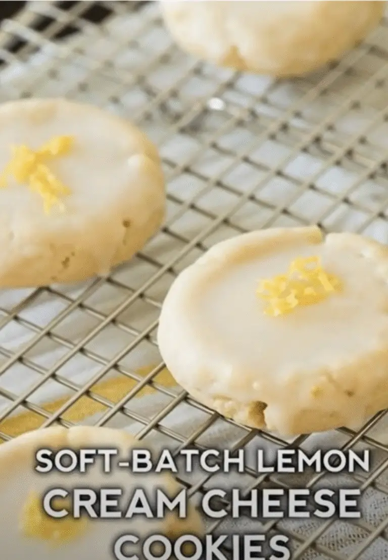 Lemon Cream Cheese Cookies – Soft, Bright, and Simply Irresistible!