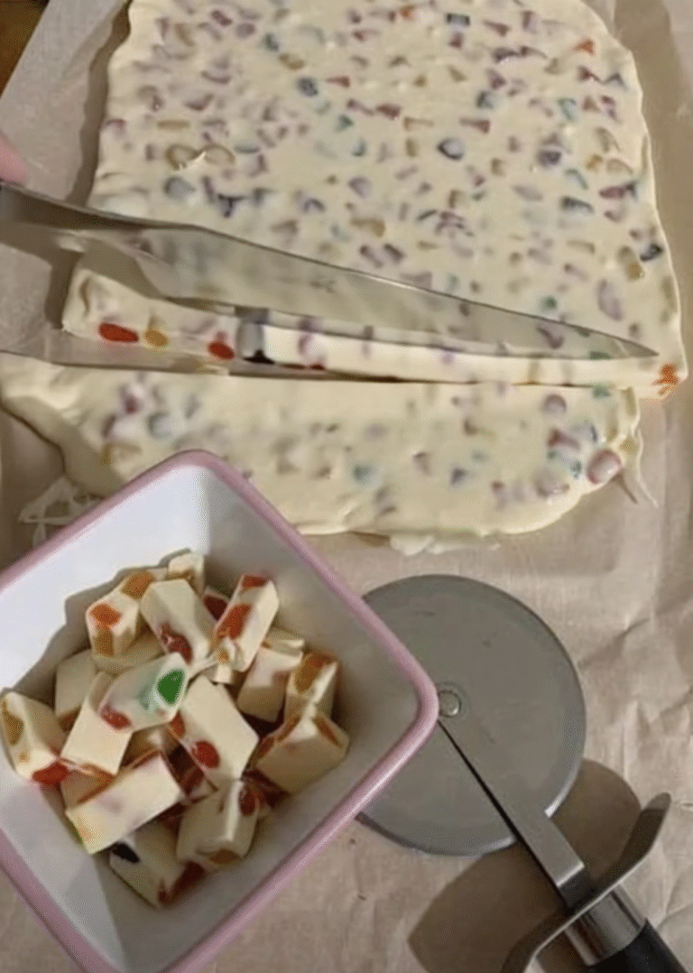 Four Ingredient Nougat Bars (Soft, Chewy & Festively Irresistible!)
