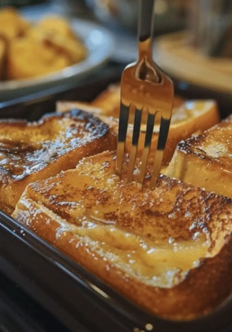 Overnight Crème Brûlée French Toast (Decadent, Buttery & Perfect for Brunch!)