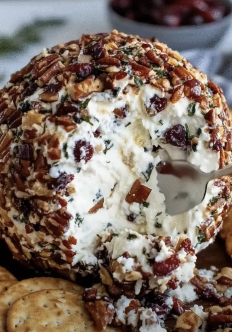 Cranberry Pecan Cheese Ball (A Festive & Flavor-Packed Holiday Appetizer!)