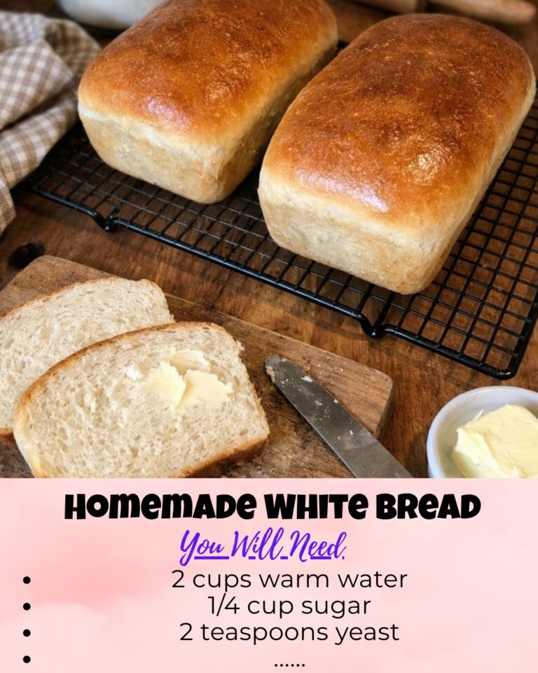 The Best Homemade White Bread – Soft, Fluffy & Perfect for Sandwiches