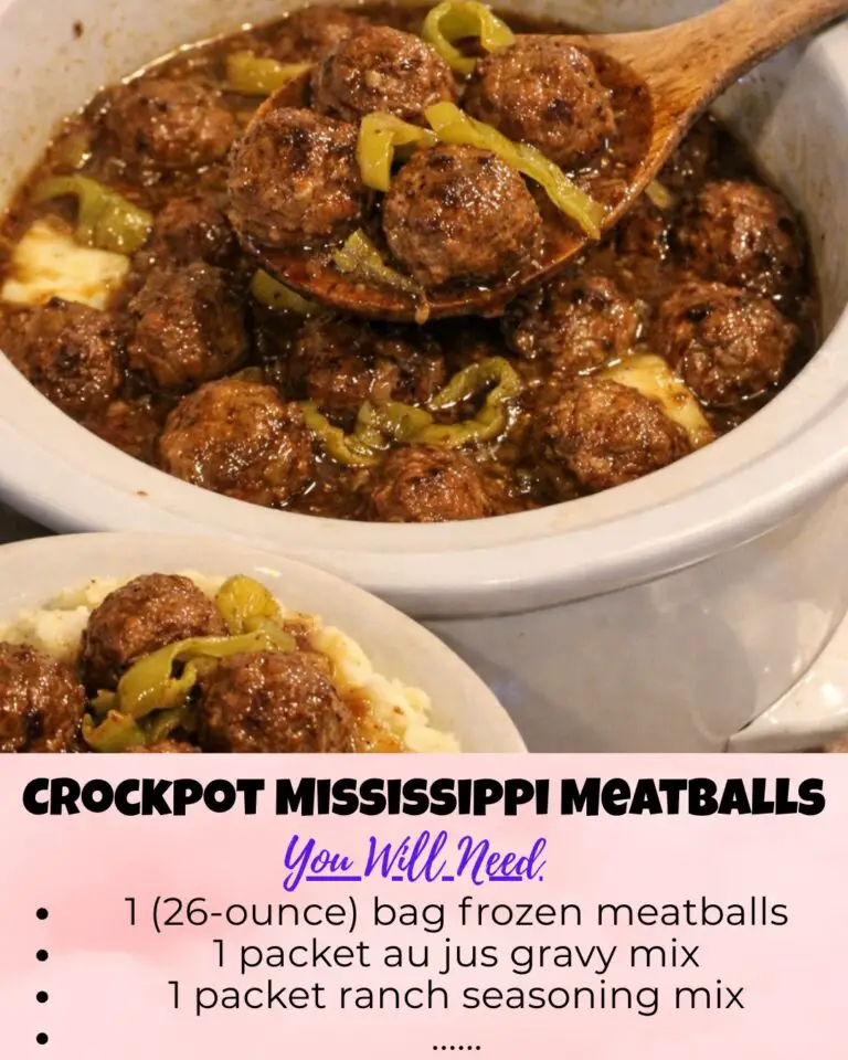 Crockpot Mississippi Meatballs – Buttery, Tangy & Ridiculously Easy