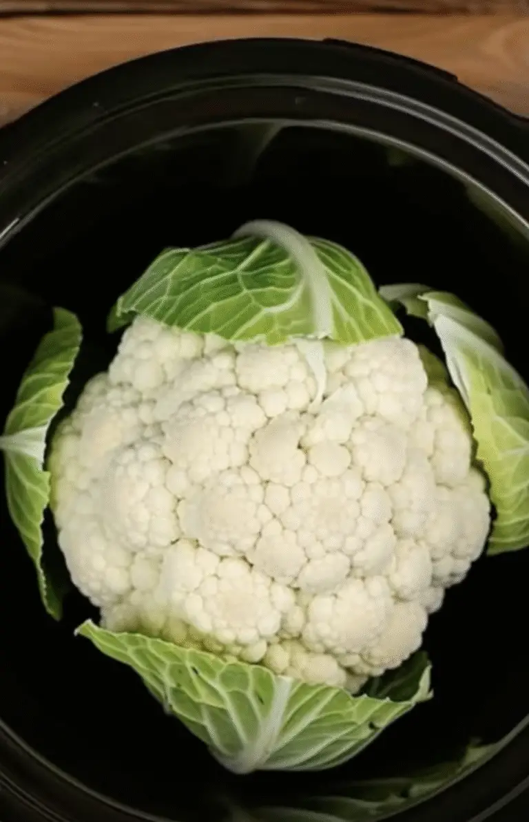 Slow Cooker Whole Cauliflower – Tender, Flavorful, and Impressive