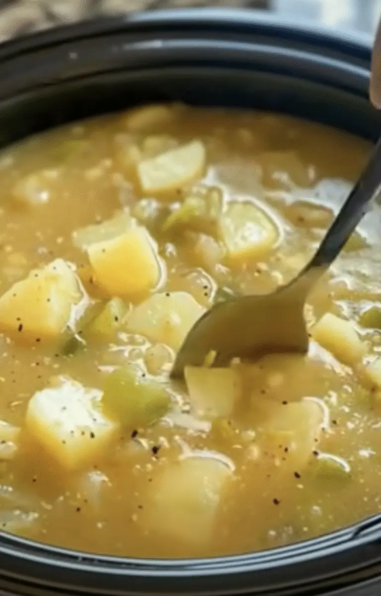 Slow Cooker Potato & Leek Soup – Creamy, Cozy, and Comforting