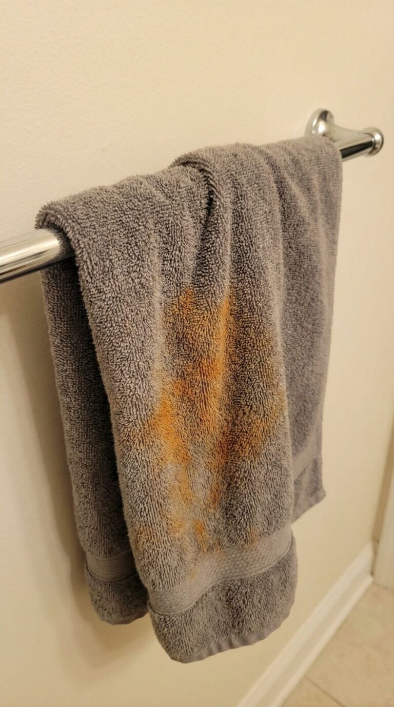 Why Your Towels Get Orange Stains That Won’t Wash Out — And How to Stop Them for Good DIY Stain Removal Solution