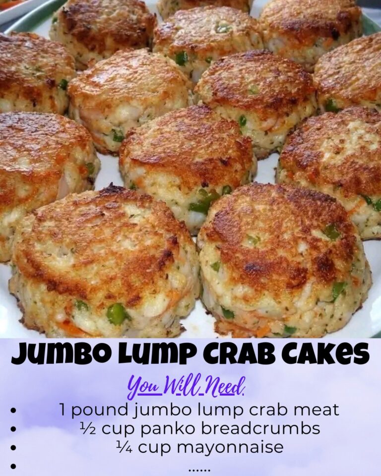 Homemade Jumbo Lump Crab Cakes