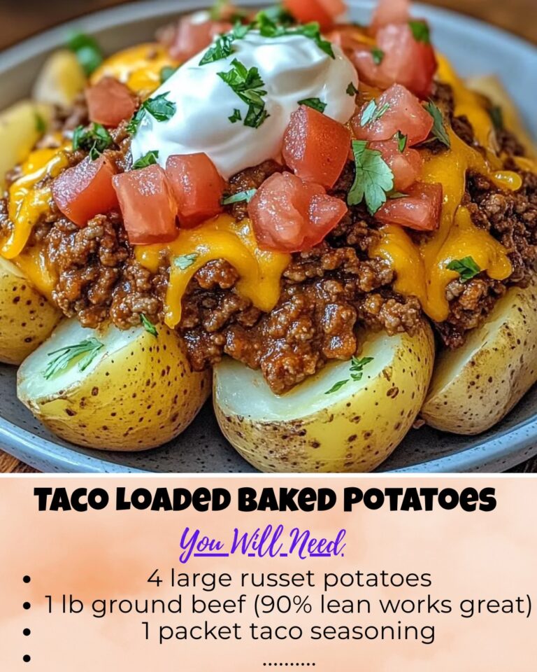 Taco Loaded Baked Potatoes – The Ultimate Comfort Food Twist