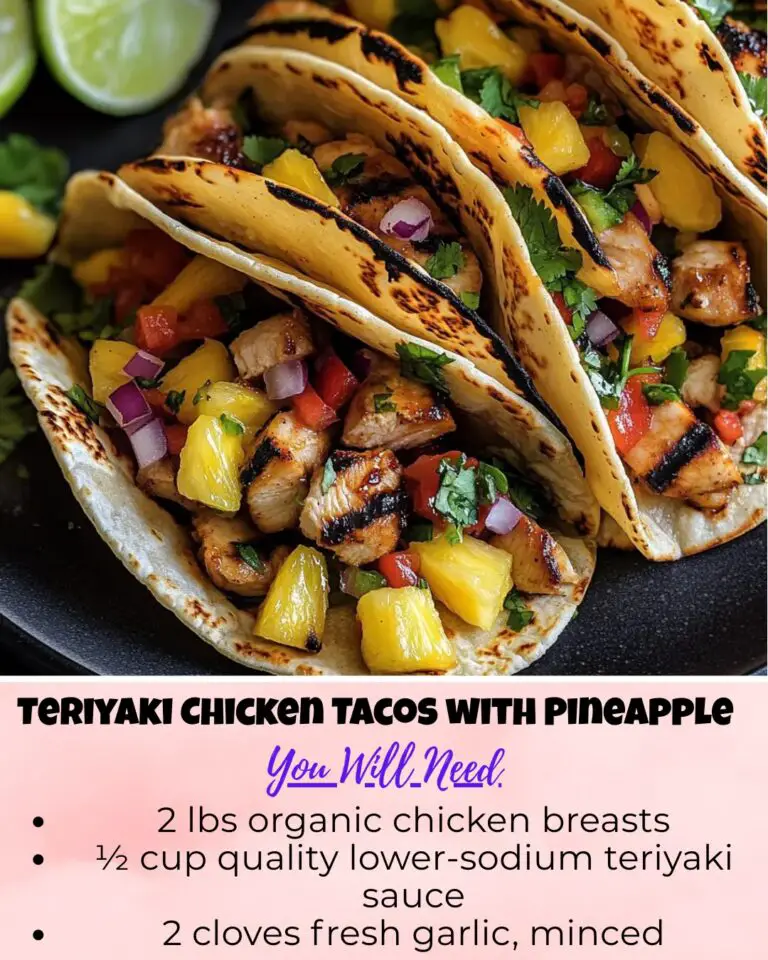 Teriyaki Chicken Tacos with Pineapple Pear Salsa – Sweet, Smoky Taco Night Favorite