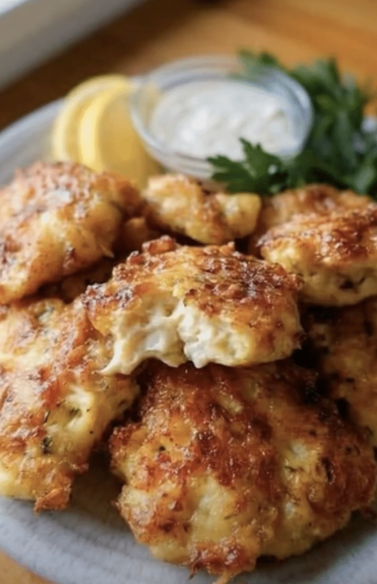 Golden Crispy Chicken Fritters