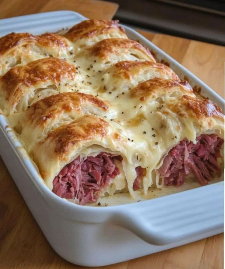 Crescent Reuben Bake: All the Classic Reuben Flavor in a Buttery, Flaky Crust