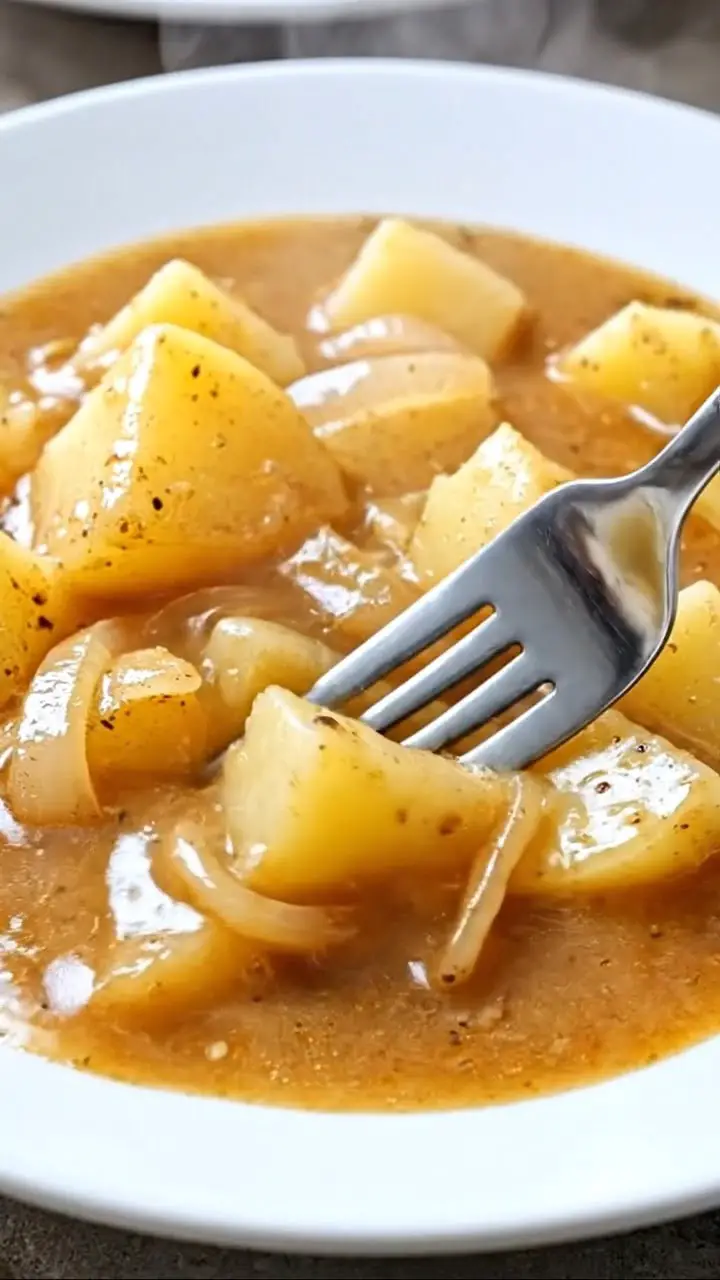 Slow Cooker 3-Ingredient Onion and Potato Soup