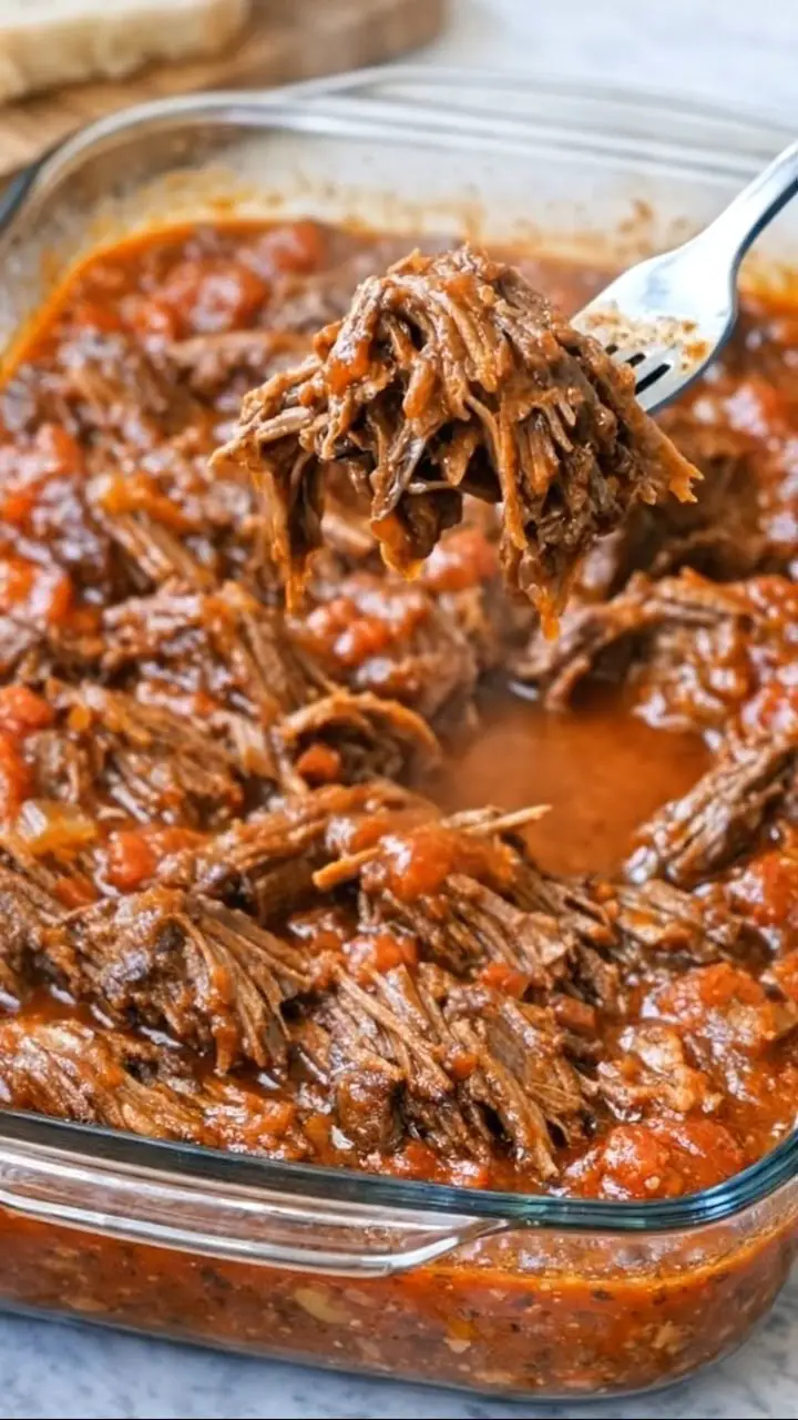 Oven Baked 3-Ingredient Tomato Soup Pot Roast That Melts in Your Mouth