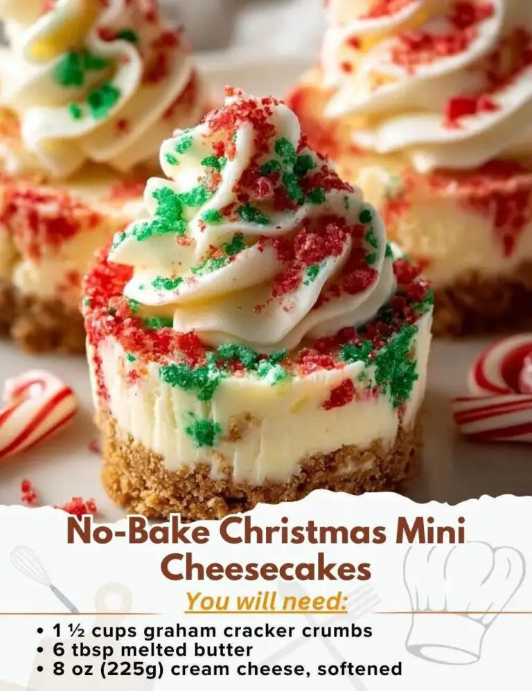 No-Bake Christmas Mini Cheesecakes – A Festive Treat Without the Fuss