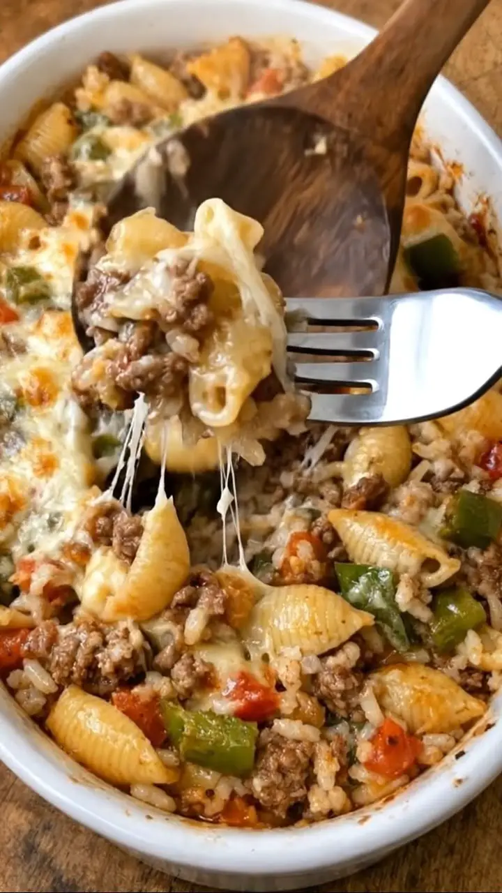 Oven Baked 5-Ingredient Stuffed Pepper Pasta That Feels Like a Warm Hug