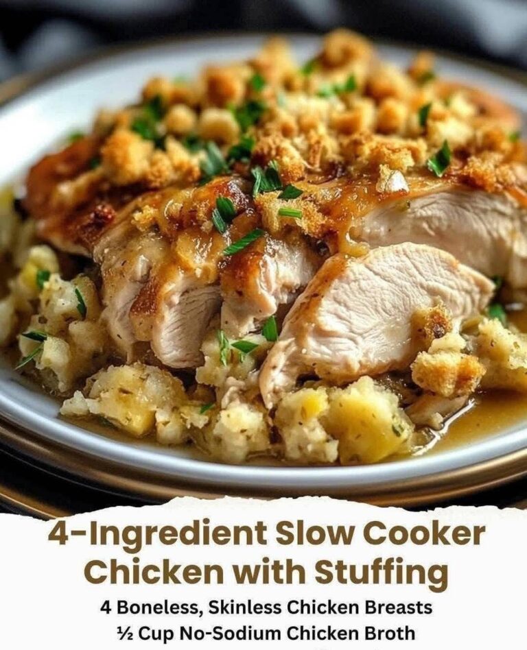 4-Ingredient Slow Cooker Chicken with Stuffing: Comfort Food Made Effortless
