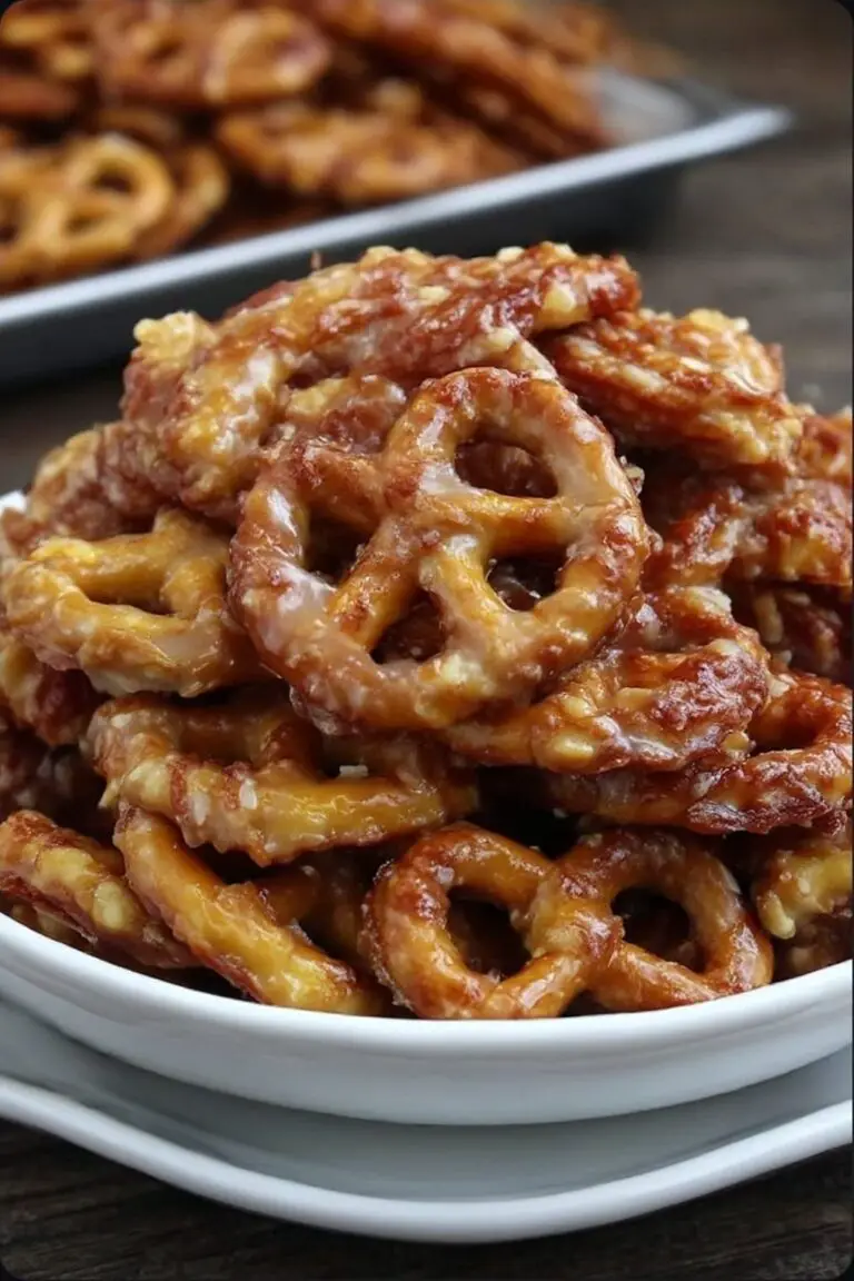 Butter Toffee Pretzels – Easy Crunchy Sweet and Salty Snack