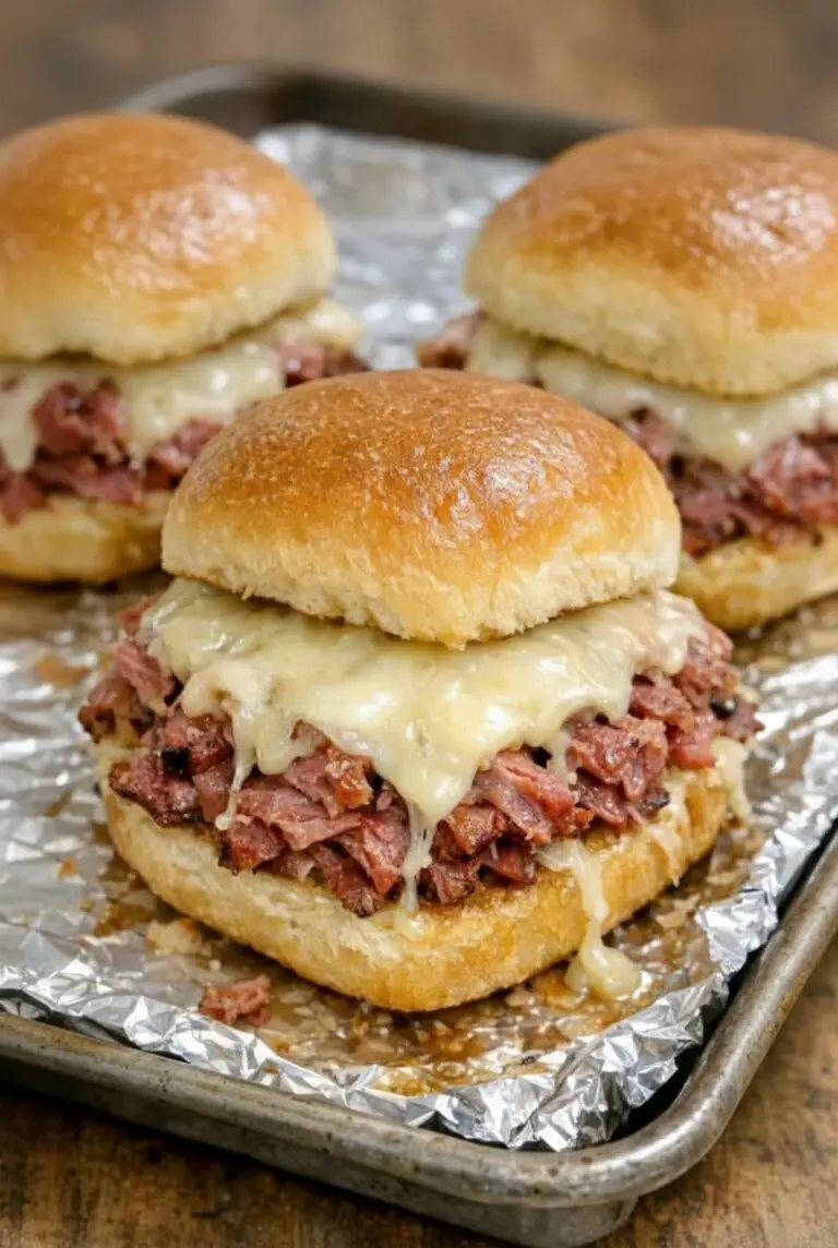 4-Ingredient Baked Corned Beef Sliders – Quick, Savory, and Delicious