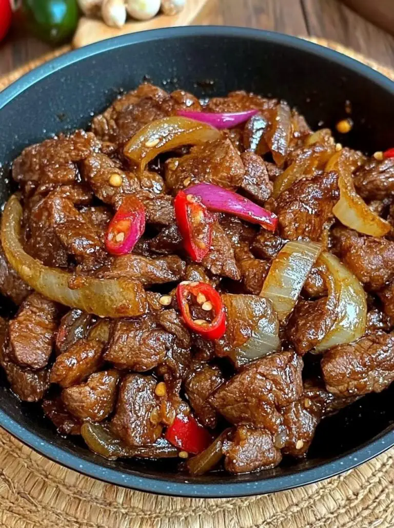 Sizzling Savory Beef and Sweet Onion Stir-Fry: A Quick Flavor-Packed Dinner