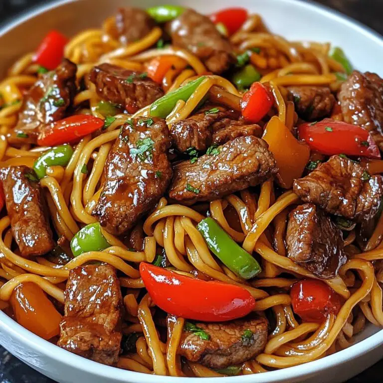 Savory Garlic Soy Beef Stir-Fry Tossed with Silky Noodles
