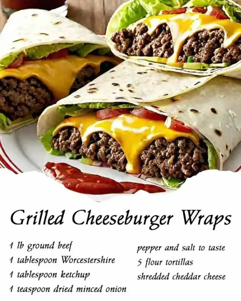 Grilled Cheeseburger Wraps – Crispy, Juicy, and Packed With Flavor