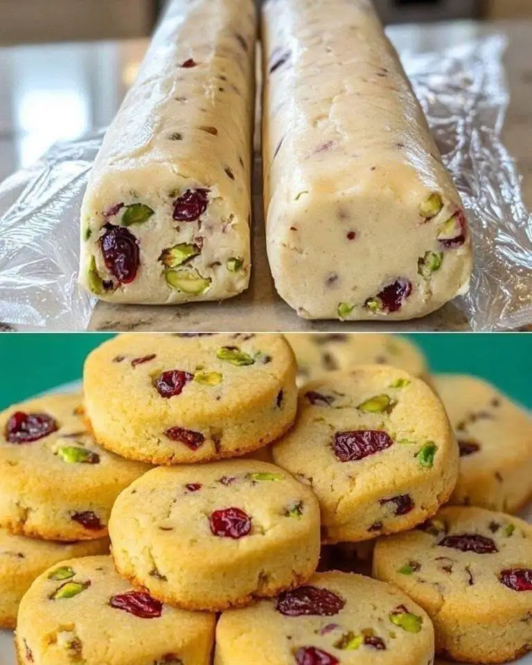 Cranberry Pistachio Shortbread Cookies – Buttery, Festive, and Easy to Make