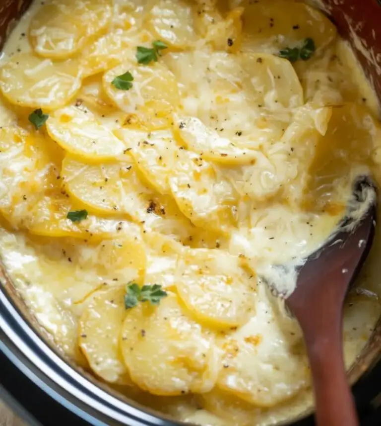 Slow Cooker Scalloped Potatoes: Creamy, Cheesy & Grandma-Approved Comfort