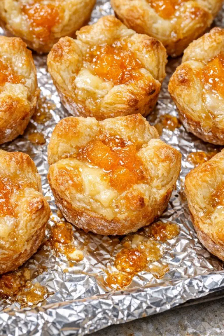 Southern 3-Ingredient Peach Brie Bites