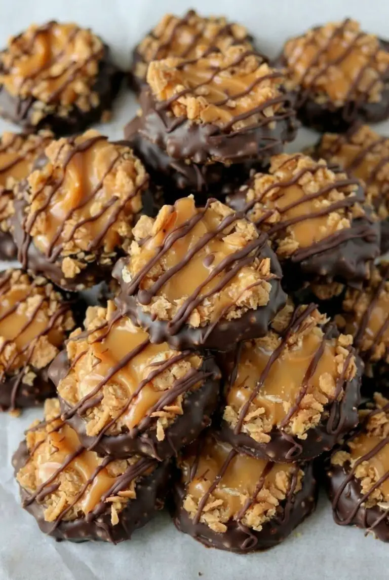 Easy No-Bake Samoa Cookies – Homemade Girl Scout Favorite