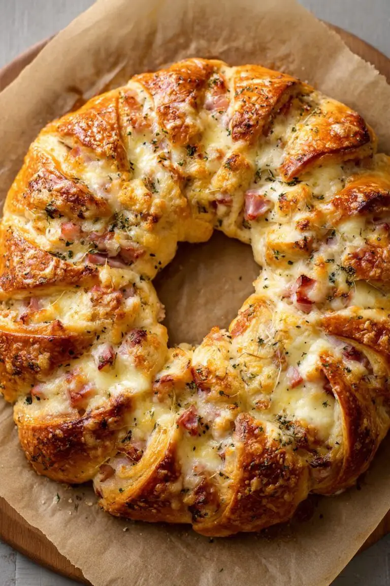 Cordon Bleu Crescent Ring That’s Flaky, Cheesy, and Crowd-Pleasing