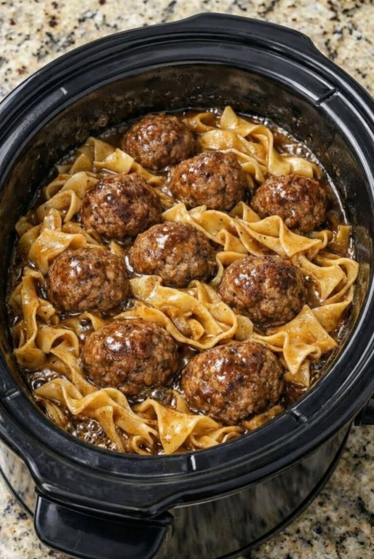 Amish Meatball Noodles That Are Cozy, Hearty, and Full of Homemade Flavor